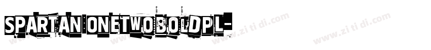 Spartan OneTwoBoldPL字体转换